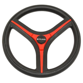 Lakeside Buggies Gussi Italia® Brenta Black/Red Steering Wheel for All EZGO TXT / RXV Models- 06-136 Gussi Steering accessories