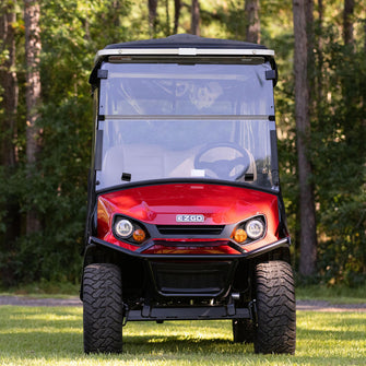 RedDot EZGO Express S4 Elite with 80” Non Modular Top Black 3-Sided Track Style Vinyl Enclosure (Years 2023-Up) PN# 66074