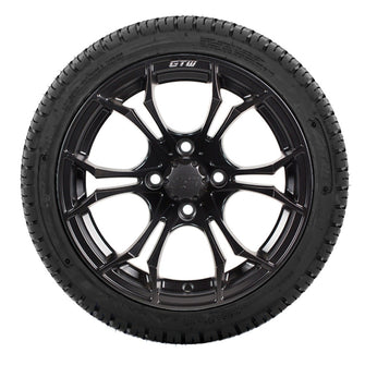 Lakeside Buggies 12” GTW Spyder Matte Black Wheels with 18” Fusion DOT Street Tires – Set of 4- A19-390 GTW Tire & Wheel Combos