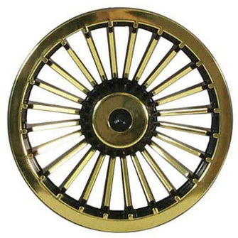Lakeside Buggies 8 Black & Gold Turbine Wheel Cover- 4648 Lakeside Buggies Direct Wheel Accessories