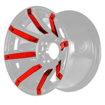 Lakeside Buggies MadJax® Red Wheel Inserts for 12x7 Avenger Wheel- 19-082-RED MadJax Wheel Accessories