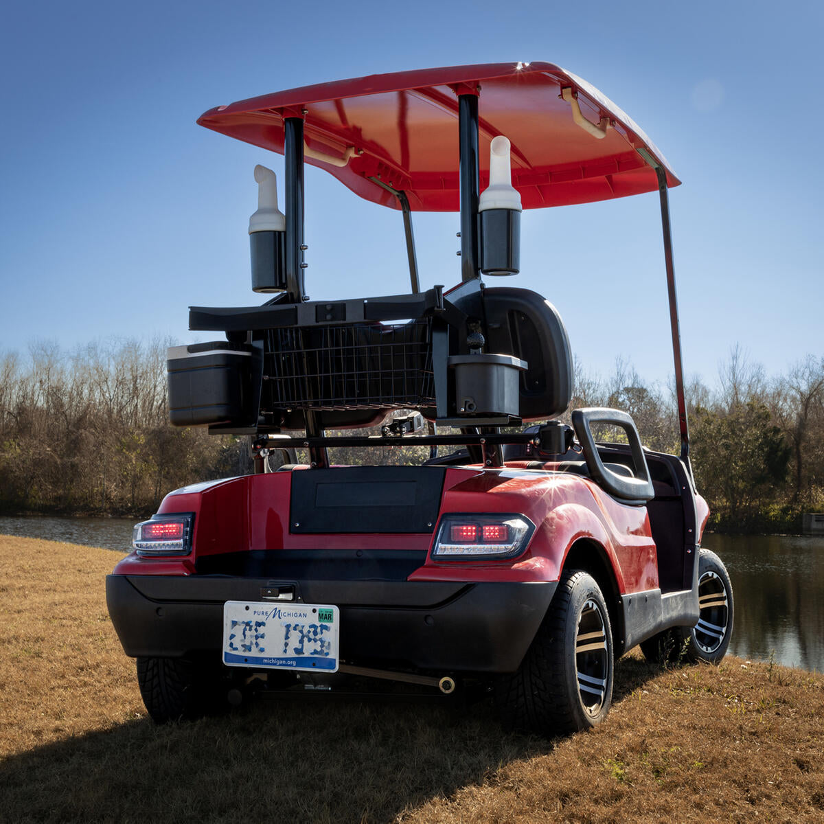License Plate Holder w/12v LED Light Lakeside Buggies