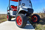 Lakeside Buggies MODZ 14" Mayhem Brushed Red with Ball Mill Wheels & Off-Road Tires Combo- G1-5417-BRM OFF-ROAD OPTION Modz Tire & Wheel Combos