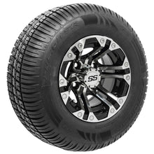 Lakeside Buggies 10” GTW Specter Black and Machined Wheels with 20” Fusion DOT Street Tires – Set of 4- A19-313 GTW Tire & Wheel Combos