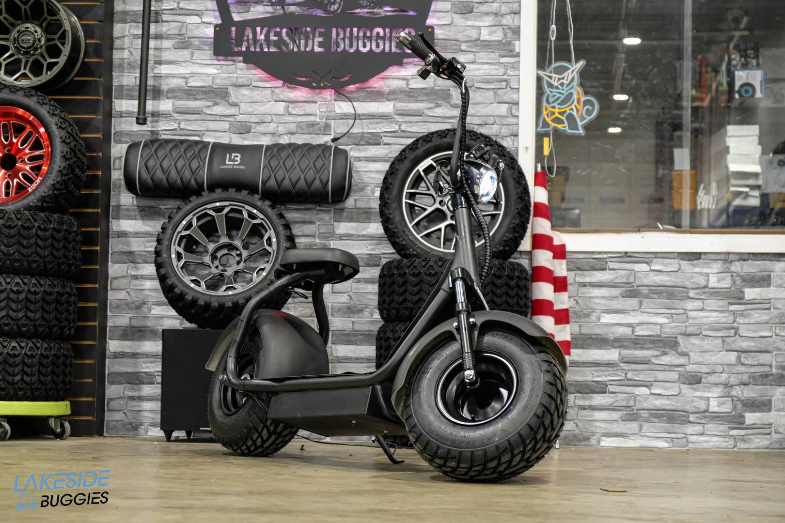 E-Rider Electric Personal Transportation Scooter Matte Black PN# R2WSP3000PA080834 -  E-Riderrs at LakesideBuggies.com