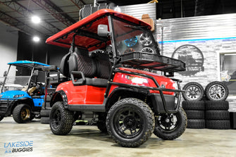 2024 EPIC E40L Red Pearl  Lifted 4 Passenger Golf Cart 600334