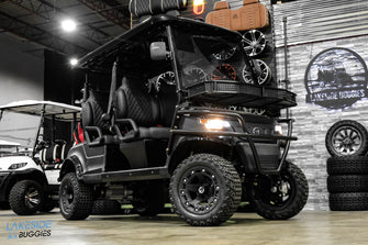 2024 EPIC E40FL Matte Black  Lifted  Forward Facing Golf Cart