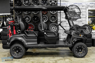 2024 EPIC E40FL Matte Black  Lifted  Forward Facing Golf Cart PN# HP220700506