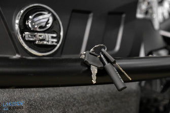 2024 EPIC E40FL Matte Black  Lifted  Forward Facing Golf Cart PN# HP220700506